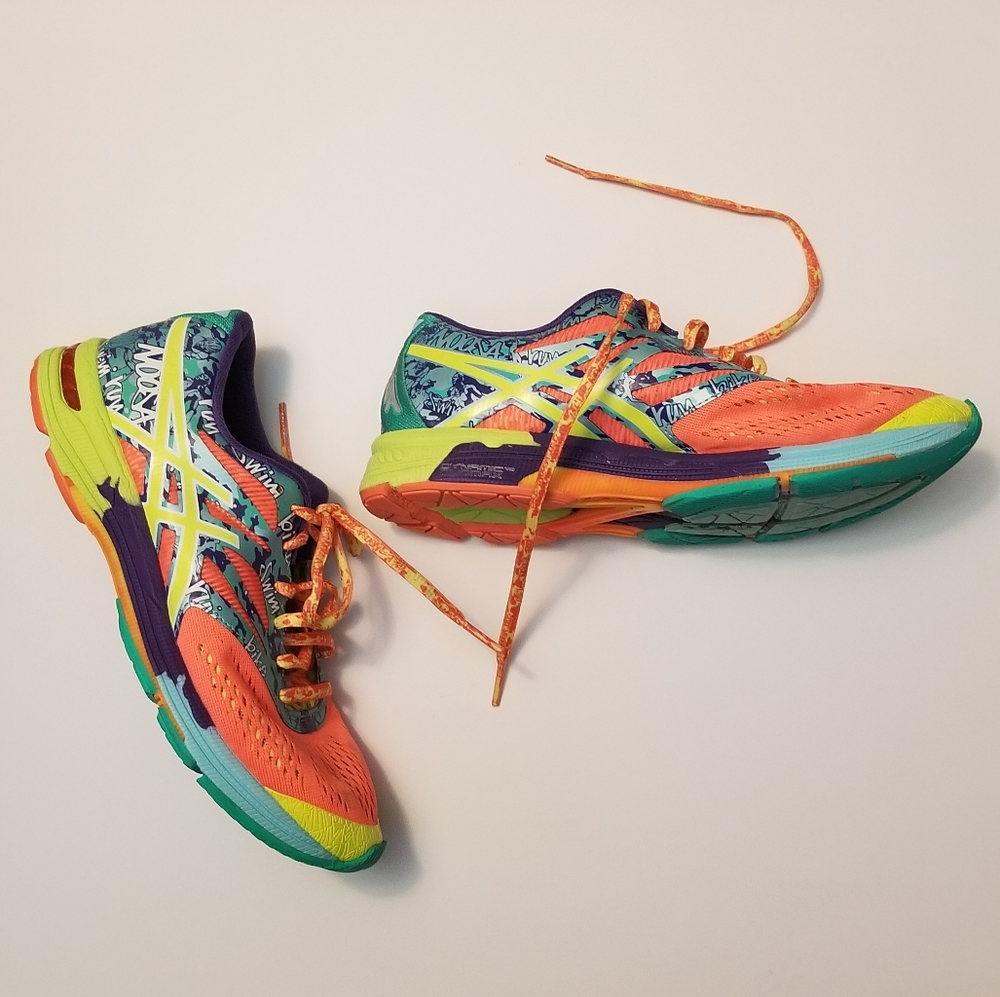 ASICS Tri Noosa running shoes, Multi color, Women's US 8.5. Sporty running shoes